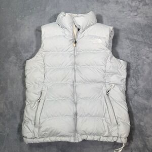 The North Face Women's 700 down light Gray Puffer Vest size small
